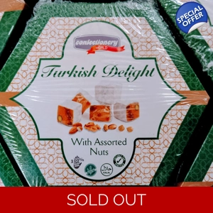 Turkish Delight with Assorted Nuts 200g Box